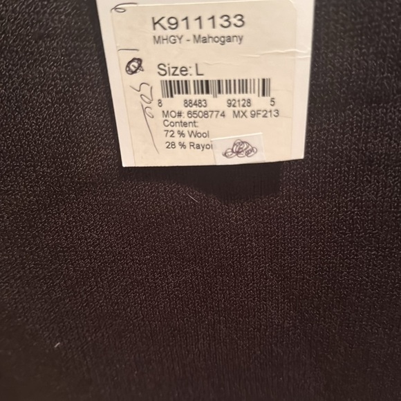 St. John Elegant Dark Brown Knit Tank Top Large - Picture 4 of 6